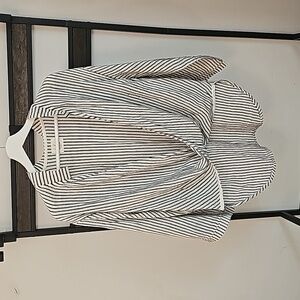 Handloom Turkish Cotton Flowy Striped Shirt